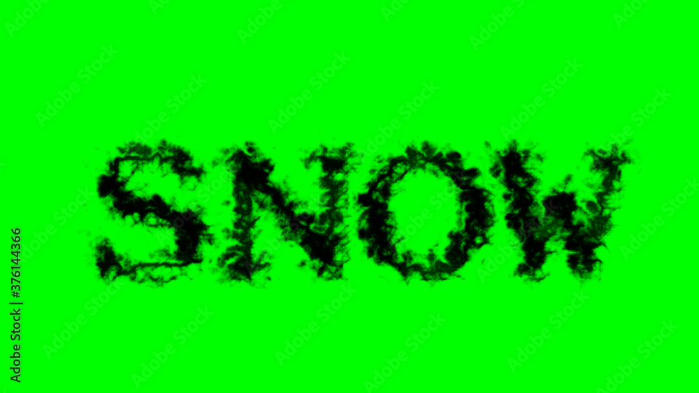 Snow smoke text effect green isolated background. animated text effect with high visual impact. letter and text effect. Snow smoke text effect green isolated background. animated text effect with high visual impact. letter and text effect.
