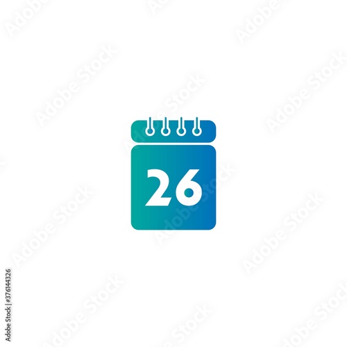 Calendar date icon vector