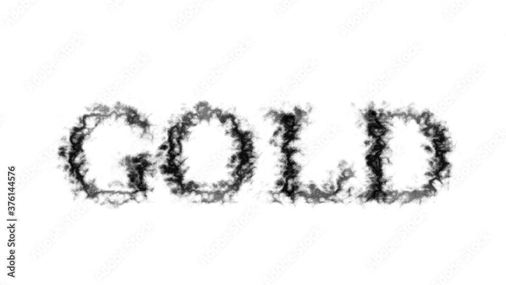 Gold smoke text effect white isolated background. animated text effect with high visual impact. letter and text effect. Gold smoke text effect white isolated background. animated text effect with high visual impact. letter and text effect.