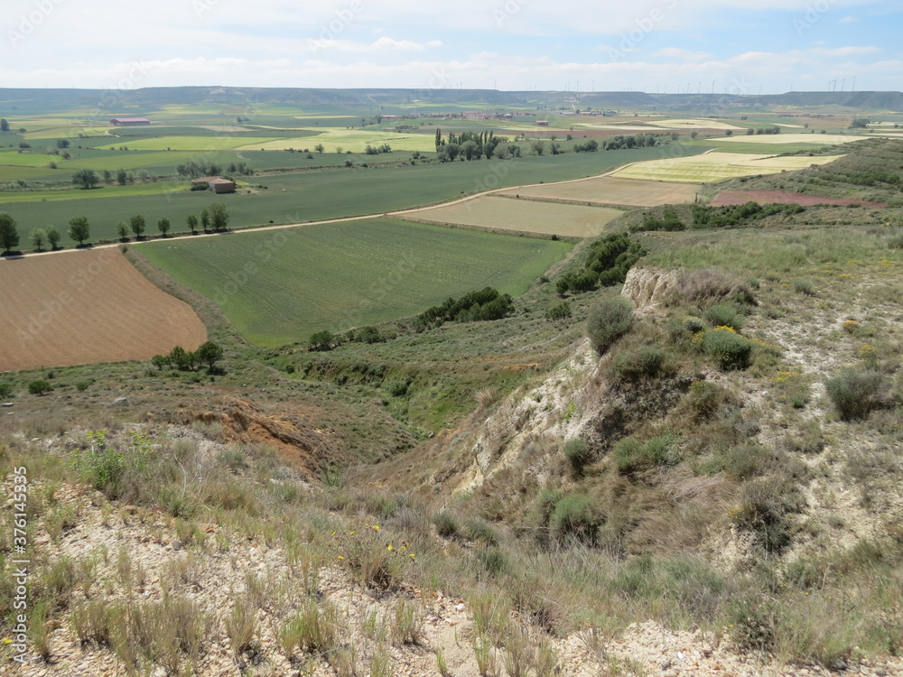 Fototapeta premium Meseta landscape around Castrojeriz