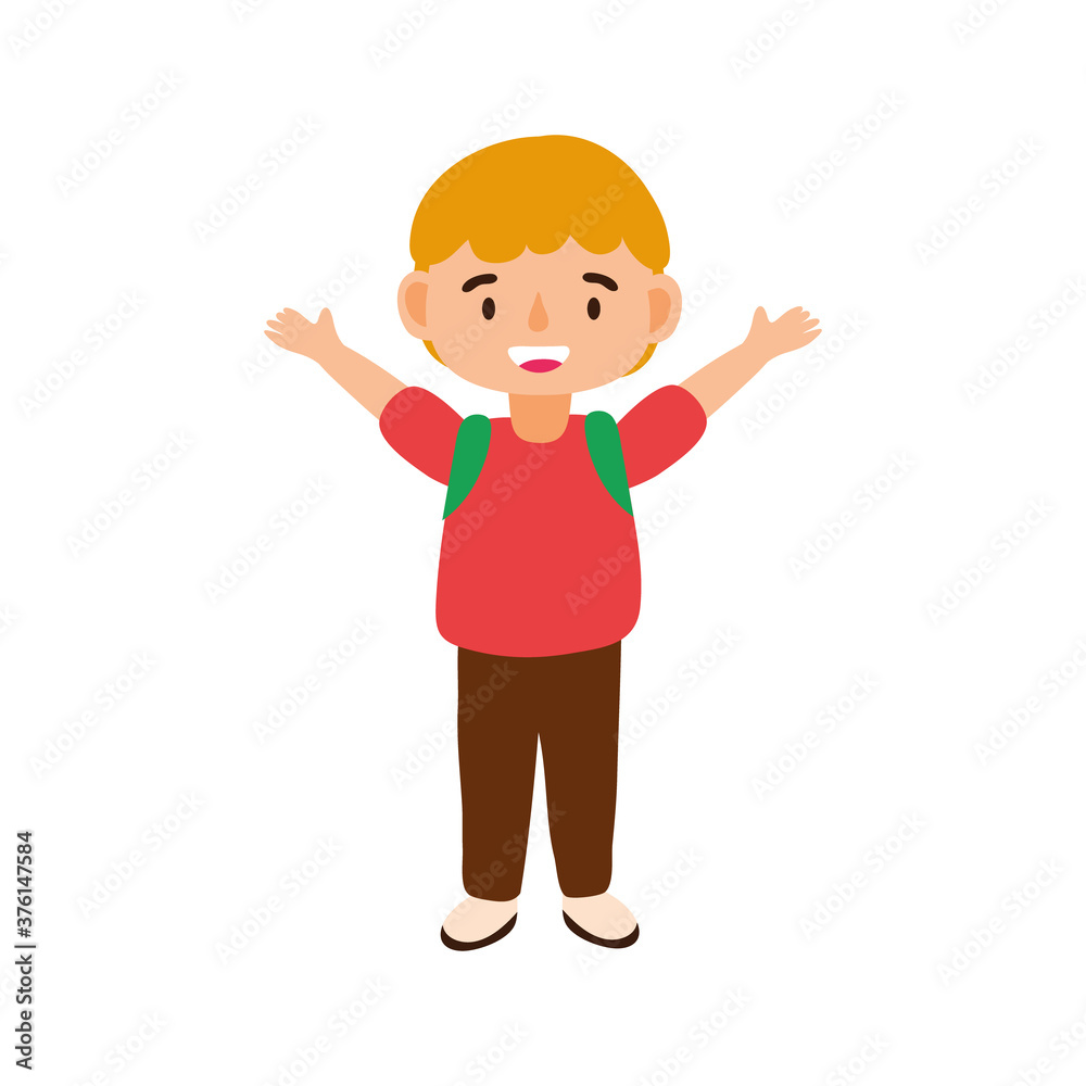 little student boy avatar character little student boy avatar character