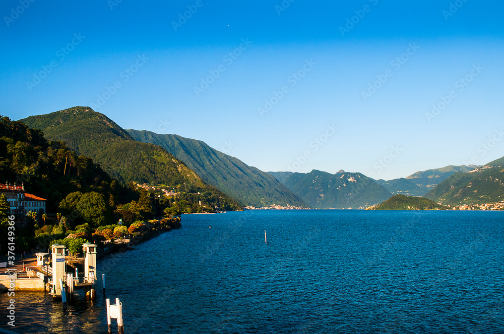The beautiful lake Como in Northern Italy is surrounded by lovely little towns and stunning villas. The views are magical