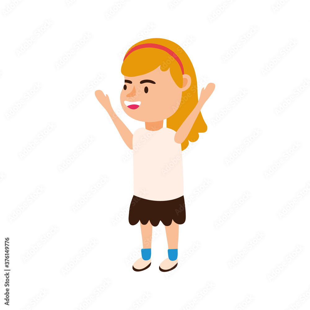little student girl avatar character little student girl avatar character