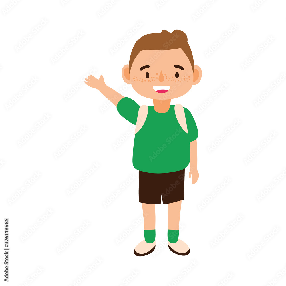 little student boy avatar character