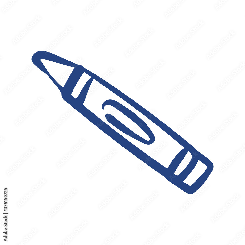 crayon school supply free form style icon crayon school supply free form style icon
