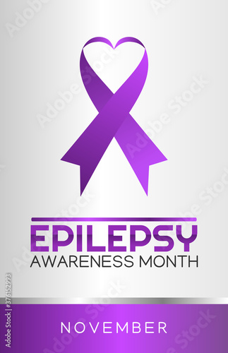Vector graphic of epilepsy awareness month good for epilepsy awareness month celebration. flat design. flyer design.flat illustration.