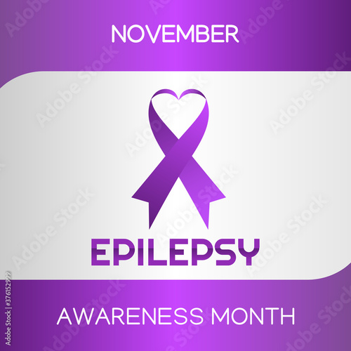 Vector graphic of epilepsy awareness month good for epilepsy awareness month celebration. flat design. flyer design.flat illustration.