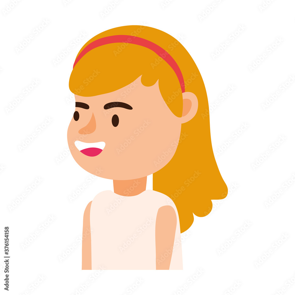 little student girl avatar character little student girl avatar character