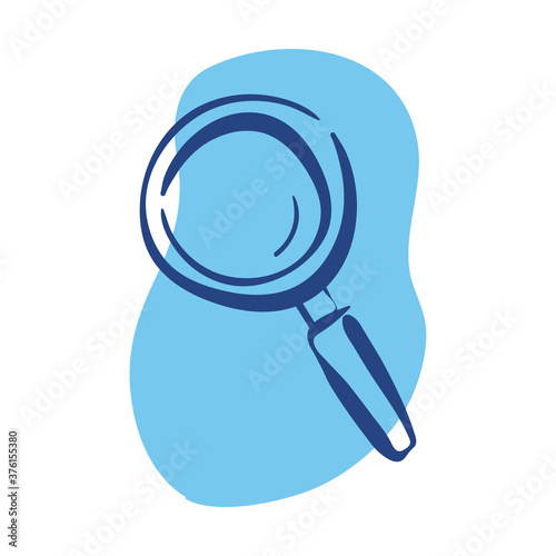 search magnifying glass line style icon