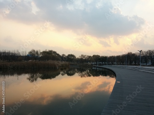 서울의 월드컵공원 내 인공연못4