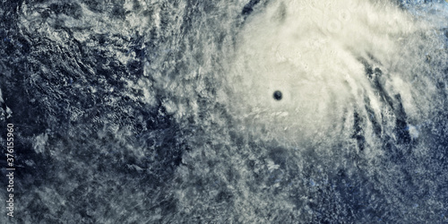 Hurricane Close-up from Space. Elements of this image are furnished by NASA. photo