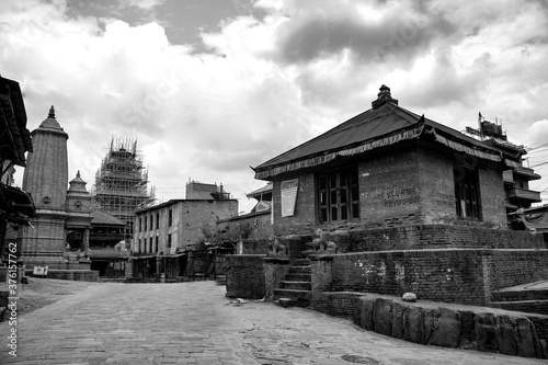 the heritage site of Bhaktapur, Nepal during lockdown.