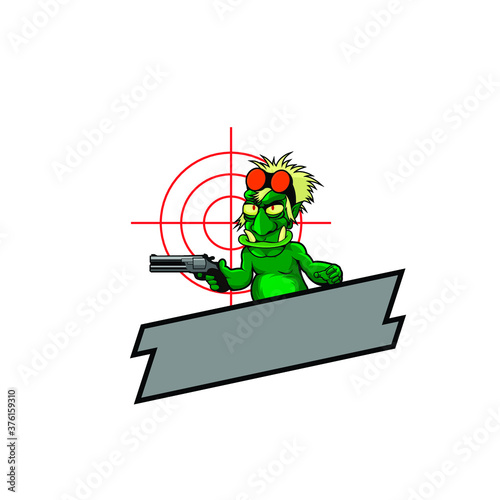 green goblin mascot logo design