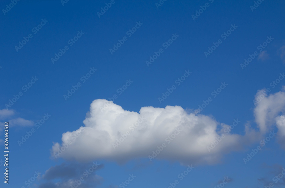 Nature background, clear blue sky with white clouds Nature background, clear blue sky with white clouds