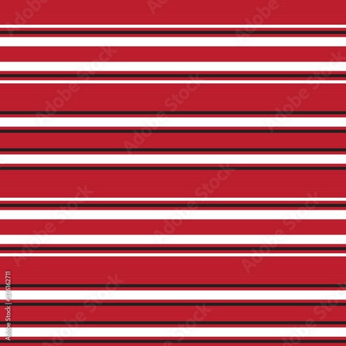 Red Stripe seamless pattern background in horizontal style