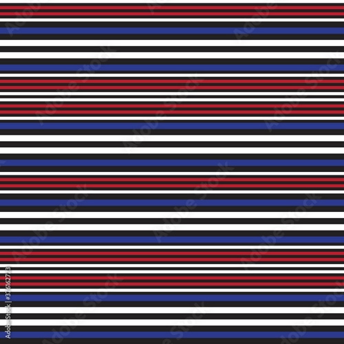 Red Stripe seamless pattern background in horizontal style