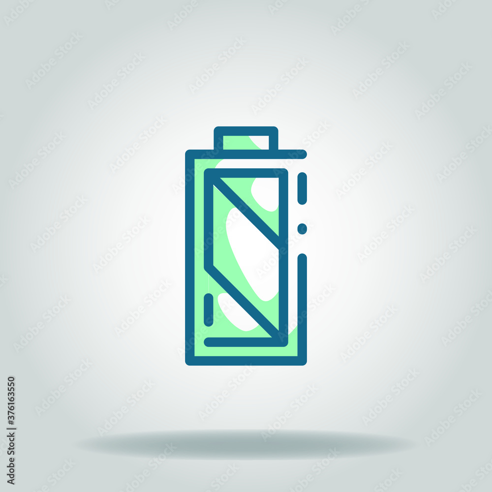 battery full icon or logo in twotone
battery full icon or logo in twotone