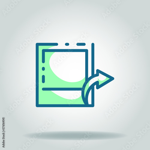 send to icon or logo in  twotone
