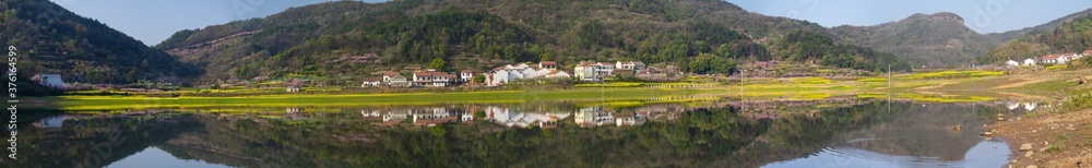 Spring scenery of Hubei Daye Zhaoshan Forest Park