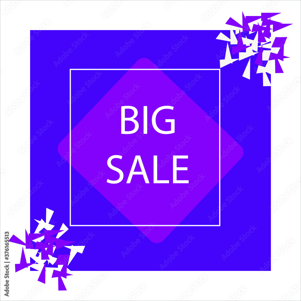 Big Sale banner, this weekend special offer advertising banner template, vector illustration Big Sale banner, this weekend special offer advertising banner template, vector illustration