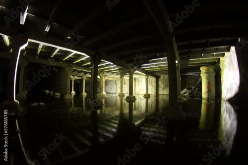 huge abandoned underground water reservoir