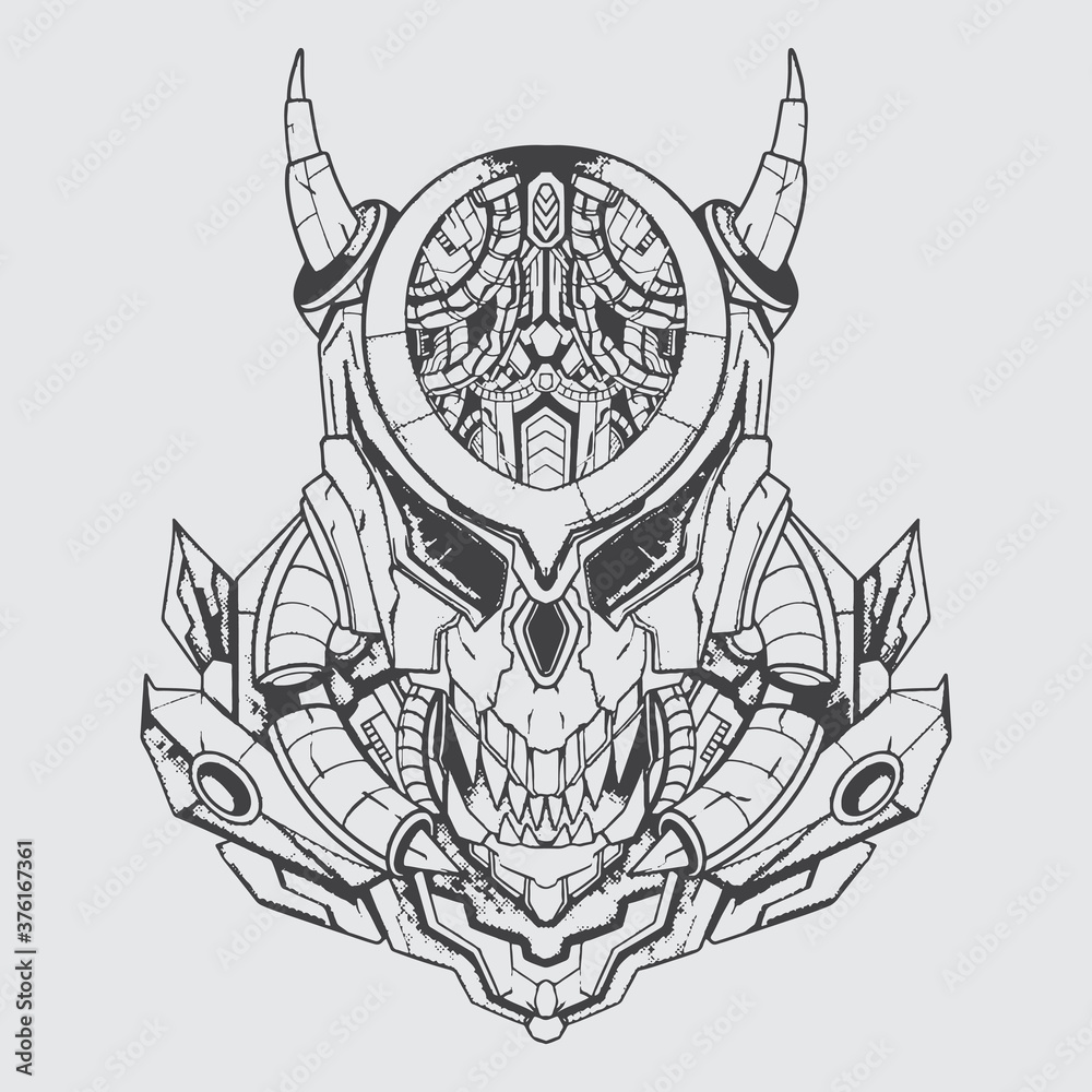 monster predator black and white vector art illustration monster predator black and white vector art illustration