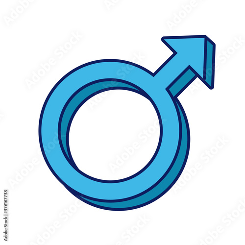 male gender symbol of sexual orientation multy style icon