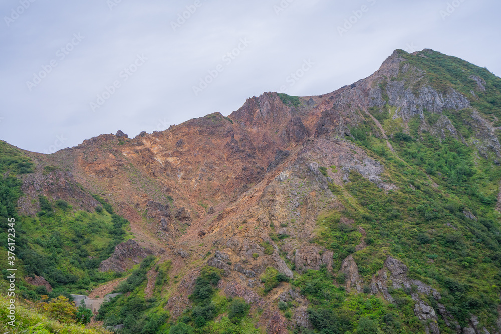 登山 トレッキング 茶臼岳 那須岳 岩山