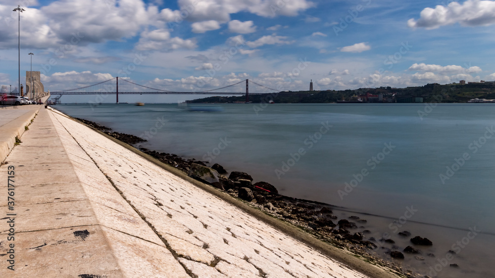 bridge over the river in Lisbon