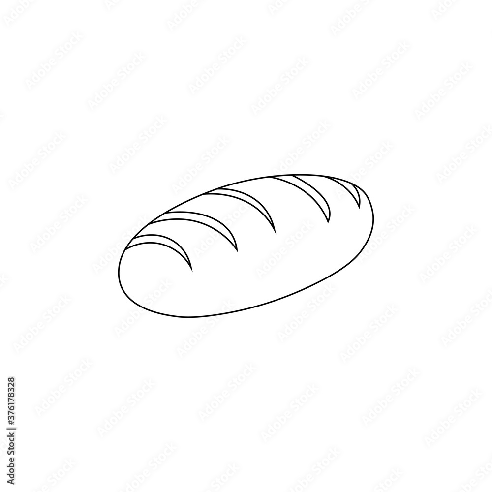 Black bread sign icon. Vector illustration eps 10 Black bread sign icon. Vector illustration eps 10