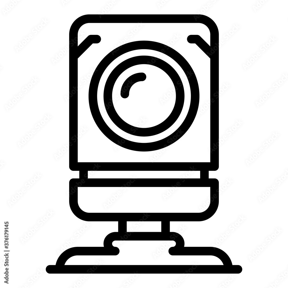Table camcorder icon. Outline table camcorder vector icon for web design isolated on white background Table camcorder icon. Outline table camcorder vector icon for web design isolated on white background