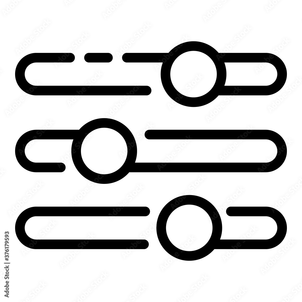 Volume equalizer icon. Outline volume equalizer vector icon for web design isolated on white background Volume equalizer icon. Outline volume equalizer vector icon for web design isolated on white background