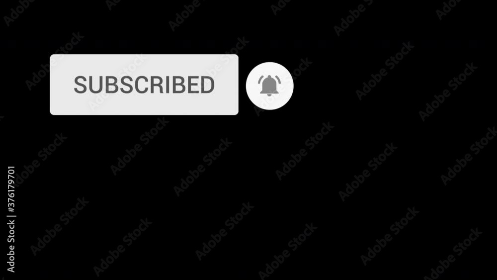 SUBSCRIBE AND BELL on Transparent Background.
