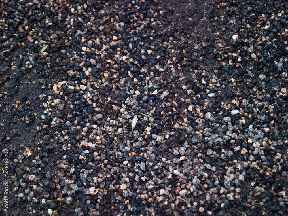 small stones, the old road, wet earth small stones, the old road, wet earth