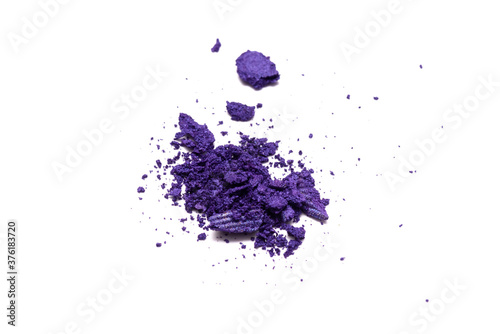 Eye shadows powder isolated on the white background.