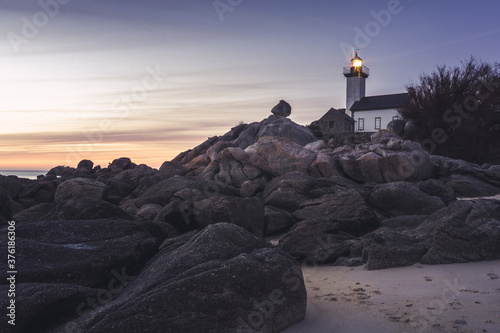 Phare de Pontusval en Bretagne photo