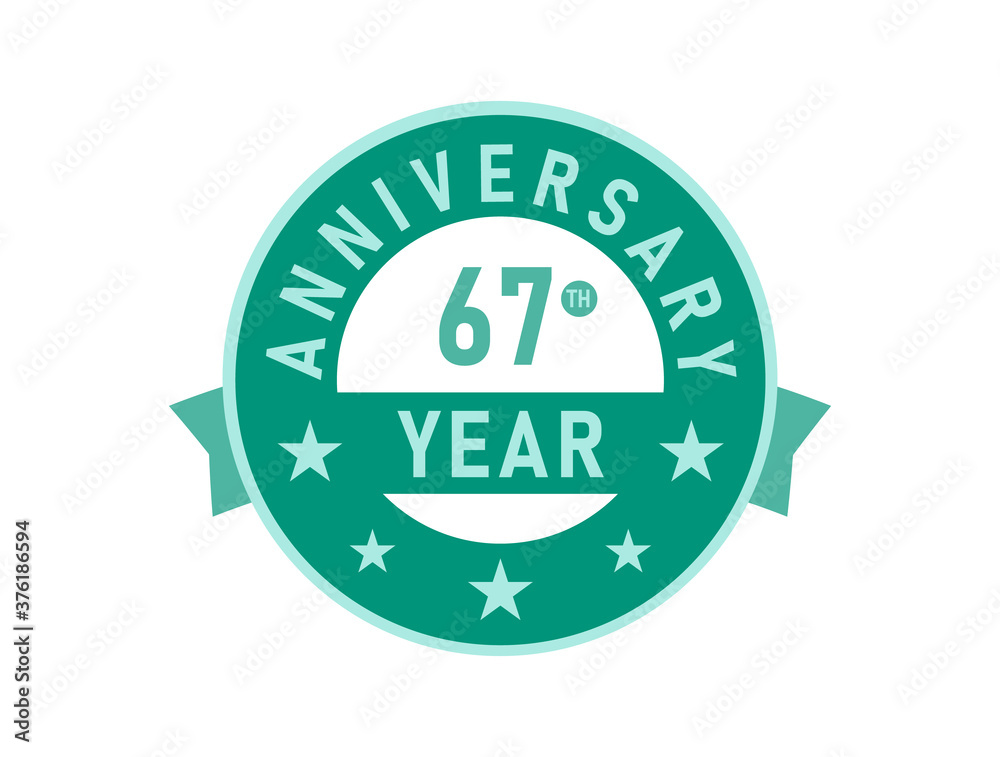 67 years anniversary Modern Badges 67 years anniversary Modern Badges