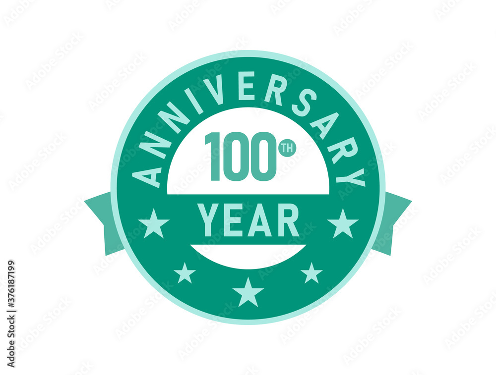 100 years anniversary Modern Badges 100 years anniversary Modern Badges