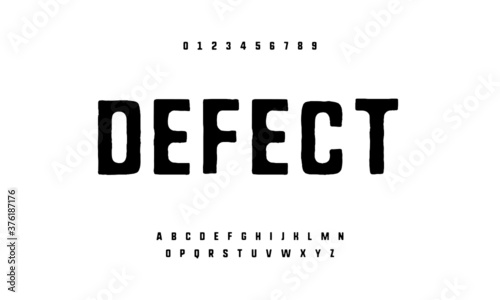 Gothic and rough alphabet font. Typography grunge a to z. Typeface design vector.