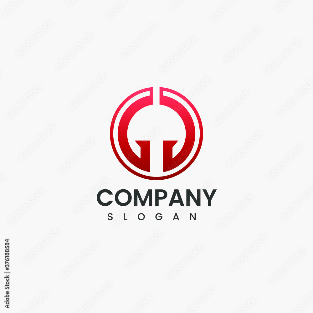 G G letter hexagon linked vector logo modern G G letter hexagon linked vector logo modern
