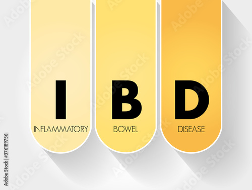 IBD - Inflammatory Bowel Disease acronym, medical concept background