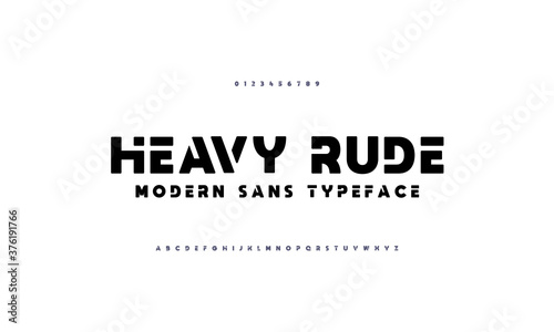 Typeface bold design. Alphabet fonts set a to z. Vector illustration.