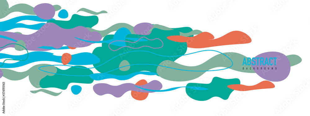 Trendy liquid style shapes abstract design, dynamic vector background for placards, brochures, posters, web landing pages, covers or banners Trendy liquid style shapes abstract design, dynamic vector background for placards, brochures, posters, web landing pages, covers or banners