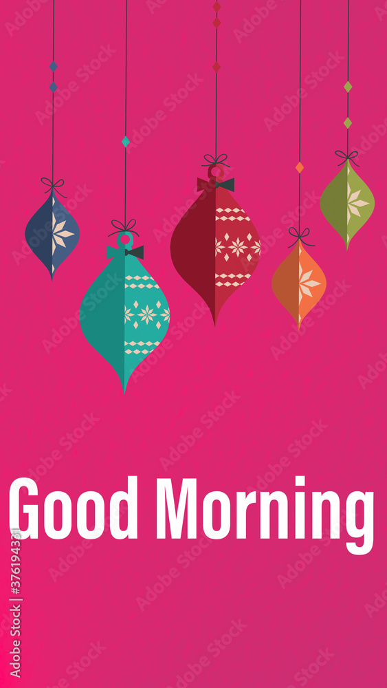 Naklejka premium Good morning wishes