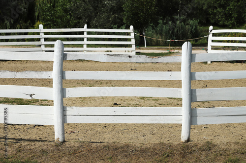 Photo of round pen outdoors ready for a equestrian training