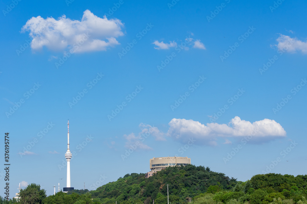 Obraz premium Summer city skyline scenery of Wuhan, Hubei, China