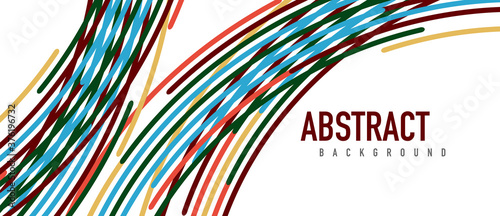 Аbstract moving colorful lines vector backgrounds for cover, placard, poster, banner or flyer