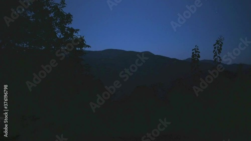 Evening view of the mountain