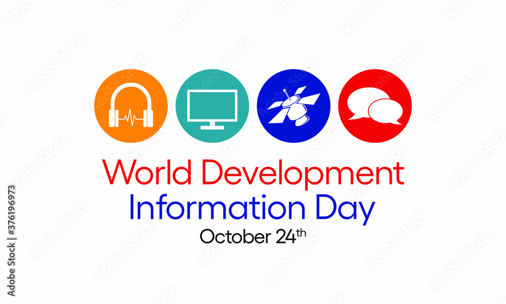 Vector illustration on the theme of World Development information day observed each year on October 24th across the globe. Vector illustration on the theme of World Development information day observed each year on October 24th across the globe.