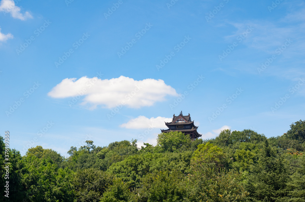 Summer city skyline scenery of Wuhan, Hubei, China Summer city skyline scenery of Wuhan, Hubei, China
